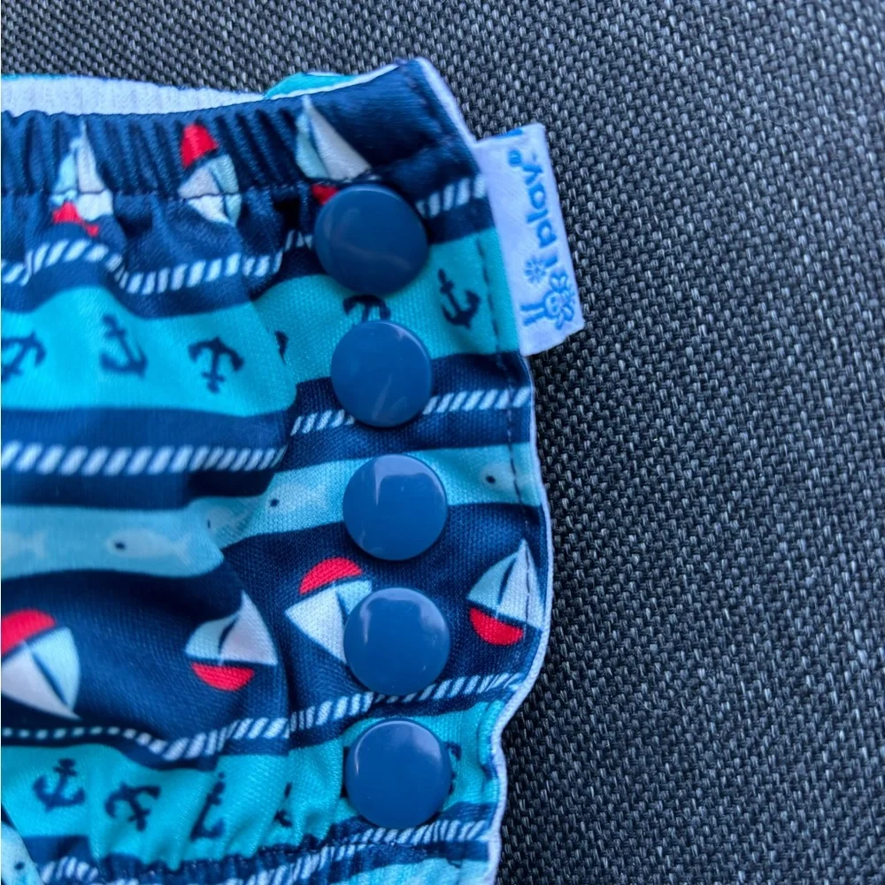 Nautical Blue Kids Reusable Swim Diaper